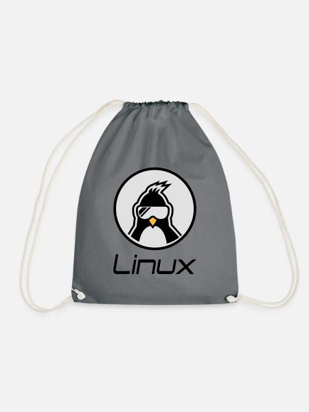 linux - Turnbeutel - Grau