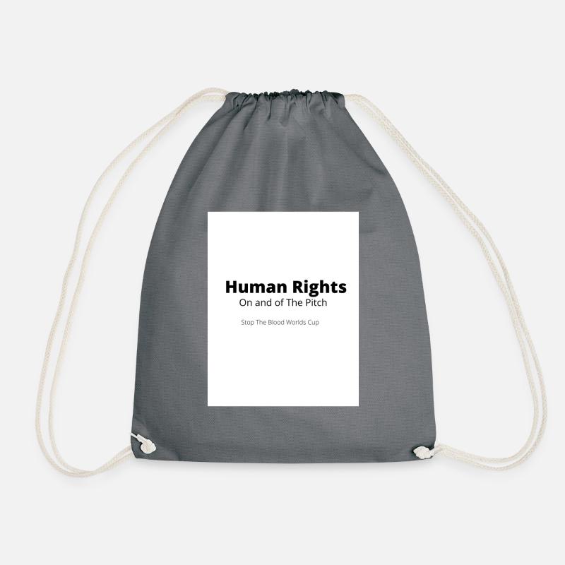 Human Rights - Turnbeutel - Grau