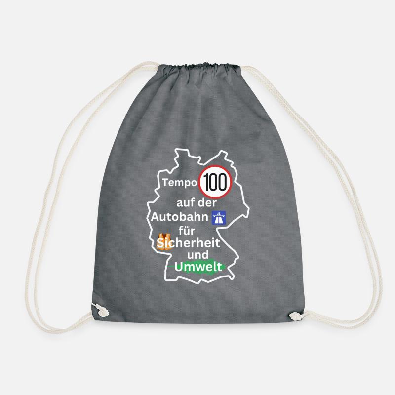 Deutschland 100 - Turnbeutel - Grau