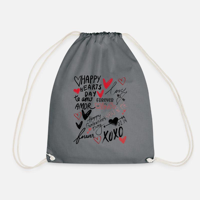 Saint Valentine's Day - Drawstring Bag - grey