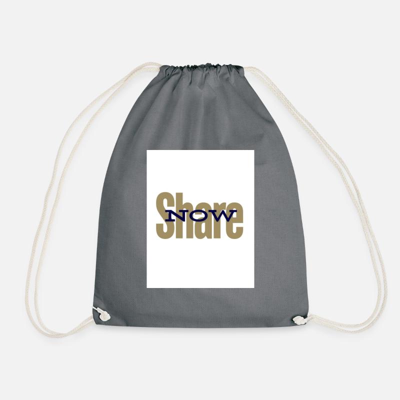 Share Now - Drawstring Bag - grey