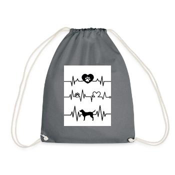 heartbeat - Turnbeutel - Grau - Vorne
