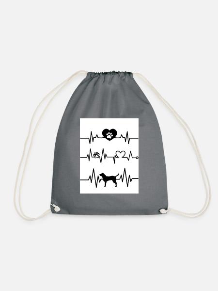 heartbeat - Turnbeutel - Grau