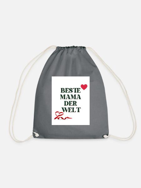 Beste Mama der Welt - Turnbeutel - Grau