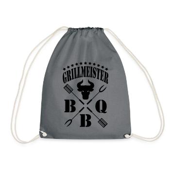 Grillmeister - Turnbeutel - Grau - Vorne