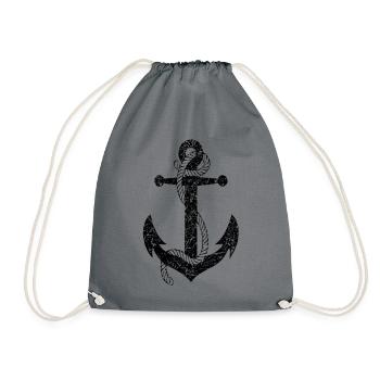 Toujours marin mer marine bateau marin - Sac de sport léger - gris - Devant