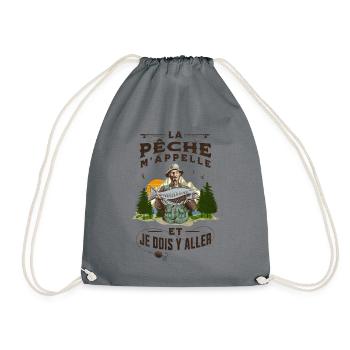 L' APPEL DE LA PÊCHE - Sac de sport léger - gris - Devant