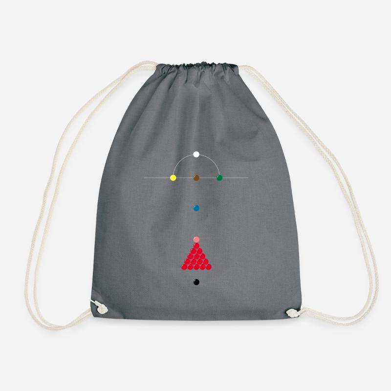 snooker - Drawstring Bag - grey