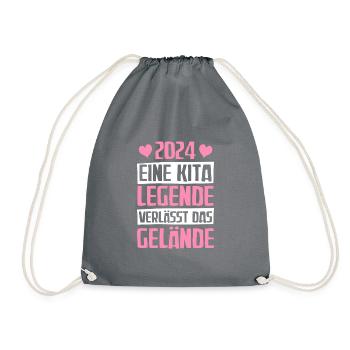 A Kita Legend Kita Graduates 2024 - Drawstring Bag - grey - Front