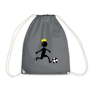 Joueurs de football - Sac de sport léger - gris - Devant
