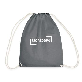 London - Drawstring Bag - grey - Front