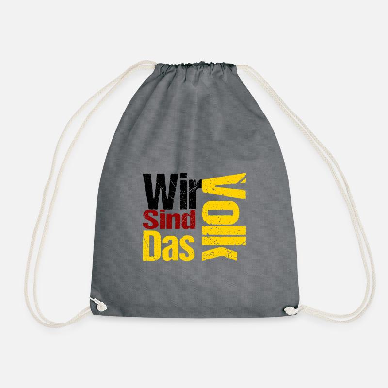 Wir_SInd_Das_Volk - Turnbeutel - Grau