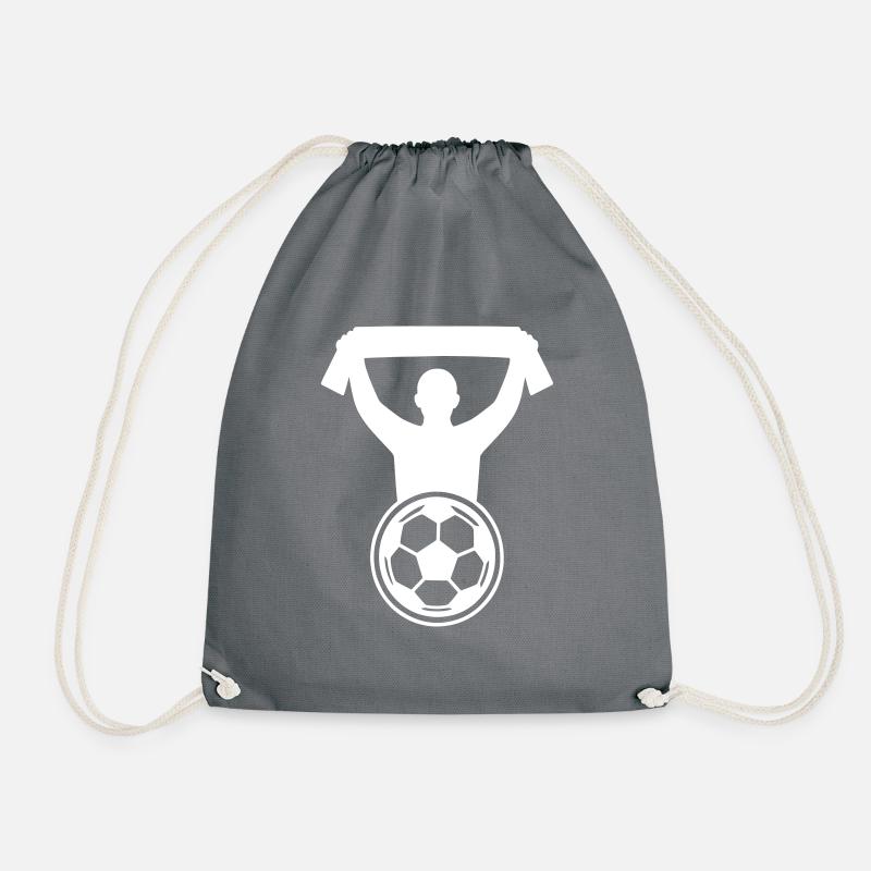 Fussball Fan - Turnbeutel - Grau