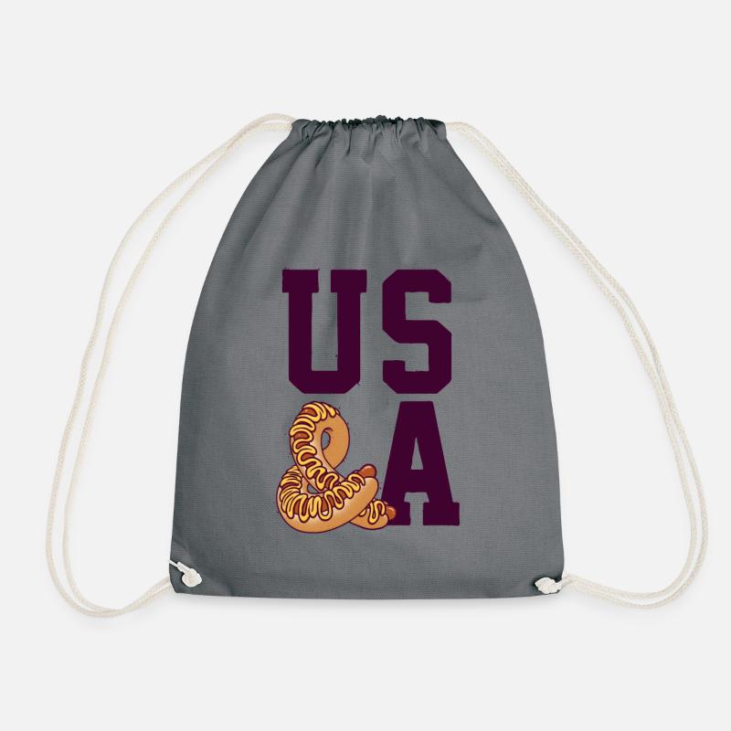US & A - Sac de sport léger - gris