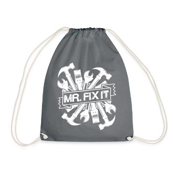 Monsieur réparez-le, L’artisan qui peut tout faire - Sac de sport léger - gris - Devant