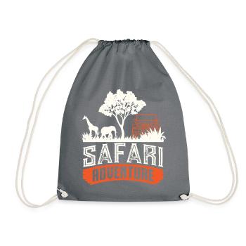 Safari Big five - Turnbeutel - Grau - Vorne