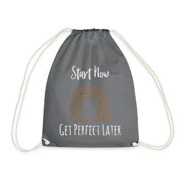 Mindset Start Now Minimalist Bohemian Rainbow Insp - Sac de sport léger - gris - Devant