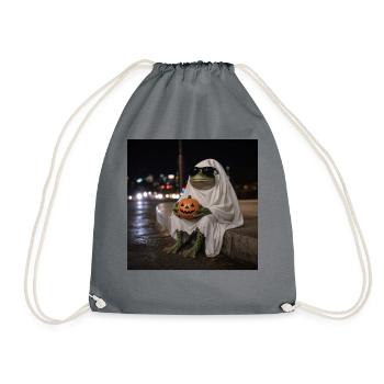 T-shirt Grenouille Fantôme Lunettes de Soleil Halloween - Sac de sport léger - gris - Devant