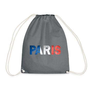 Paris - Drawstring Bag - grey - Front