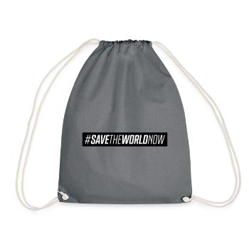 Protéger notre planète Terre en disant - Sac de sport léger - gris - Devant