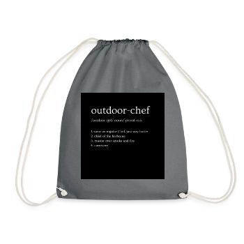 Outdoor Chef Dictionairy - Turnbeutel - Grau - Vorne