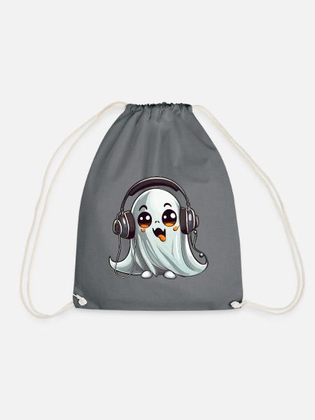 Fantôme amusant pour halloween - Sac de sport léger - gris