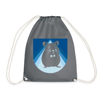 Rodent Guinea Pig - Drawstring Bag - grey - Front