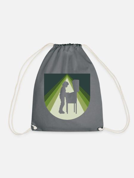 Flipper Zocker - Turnbeutel - Grau