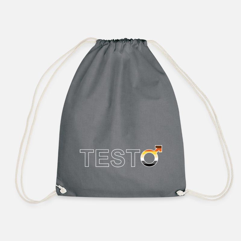 TESTO white - Turnbeutel - Grau