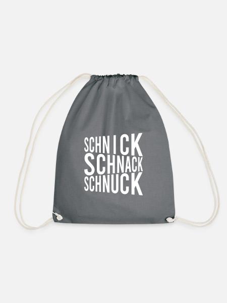Schnick Schnack Schnuck - Turnbeutel - Grau