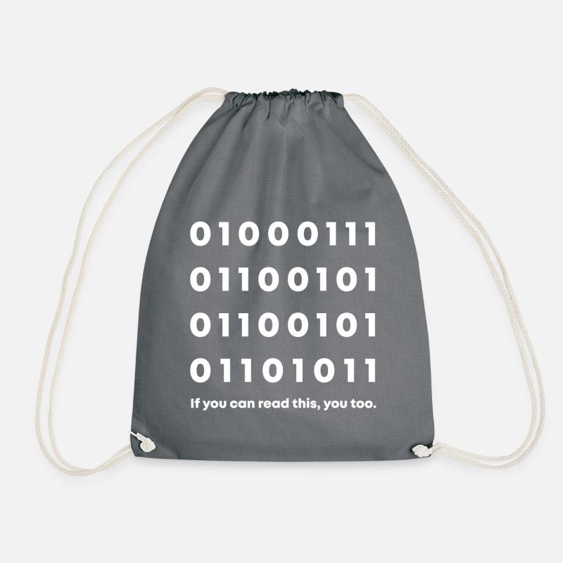 Geek - Turnbeutel - Grau