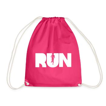 RUN - Turnbeutel - Fuchsia - Vorne