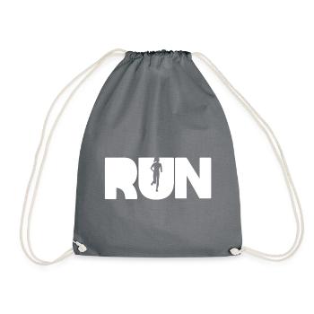 RUN - Turnbeutel - Grau - Vorne