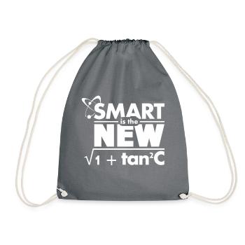 Smart is the new... - Drawstring Bag - grey - Front