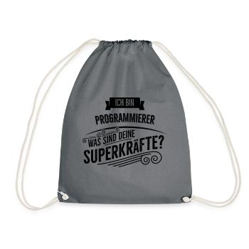 Programmierer - Turnbeutel - Grau - Vorne