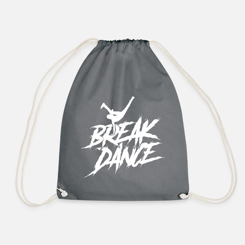 breakdance sport silhouette - Turnbeutel - Grau
