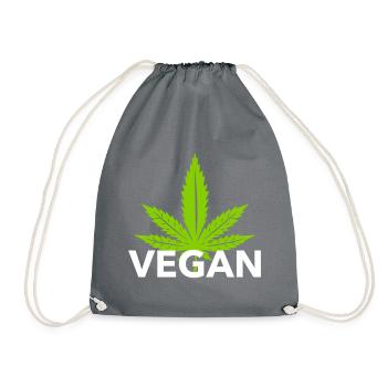 VEGAN - Turnbeutel - Grau - Vorne