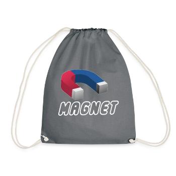 MAGNET - Drawstring Bag - grey - Front