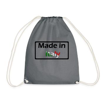 Made in Italy - Turnbeutel - Grau - Vorne