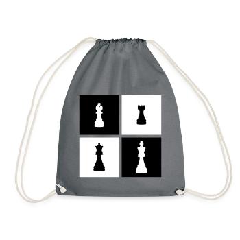 échecs - Sac de sport léger - gris - Devant