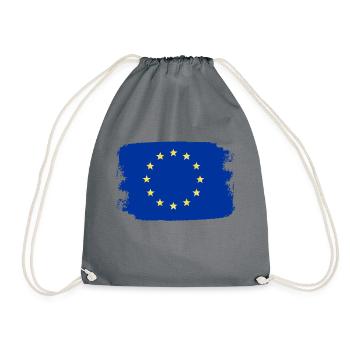 Europe flag stars EU European Union - Drawstring Bag - grey - Front