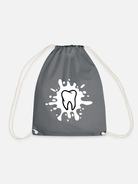 blob d'icône de dent - Sac de sport léger - gris