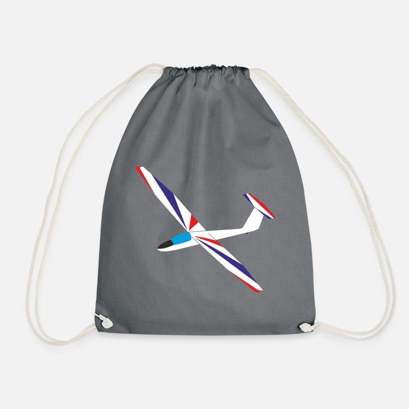 Pilatus B4 glider glider glider - Drawstring Bag - grey