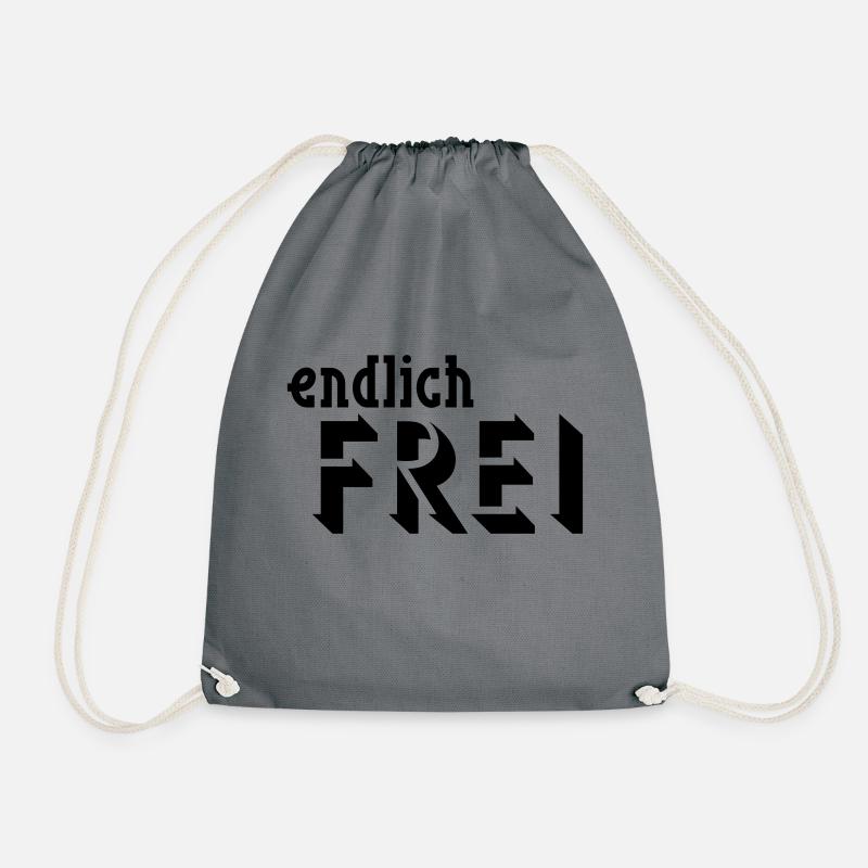 endlich FREI - Turnbeutel - Grau