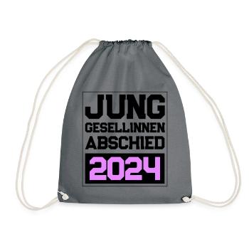 Enterrement de vie de jeune fille enterrement de vie de garçon 2024 - Sac de sport léger - gris - Devant