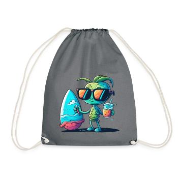 Alien sculptor - Drawstring Bag - grey - Front