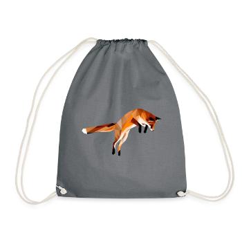 Fuchs - Turnbeutel - Grau - Vorne