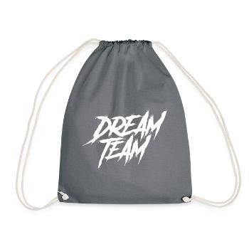dream team - Drawstring Bag - grey - Front