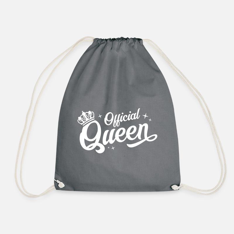 Königin Krone Queen - Turnbeutel - Grau