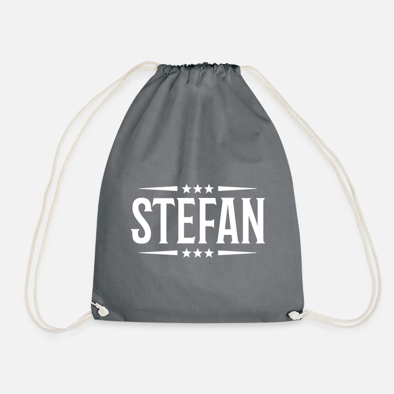 stefan name - Turnbeutel - Grau